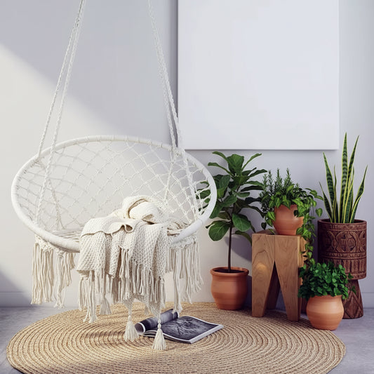 كرسي أرجوحة دائري معلق يتحمل اكثر من ١٢٠ كيلو