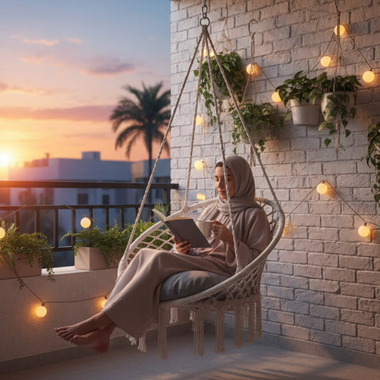 كرسي أرجوحة دائري معلق يتحمل اكثر من ١٢٠ كيلو