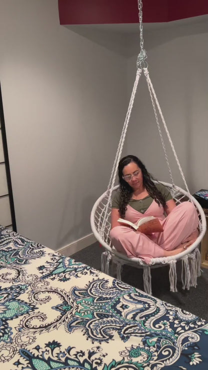 كرسي أرجوحة دائري معلق يتحمل اكثر من ١٢٠ كيلو